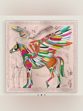 Brand new hermes Le Pegase d'Hermès scarf 140